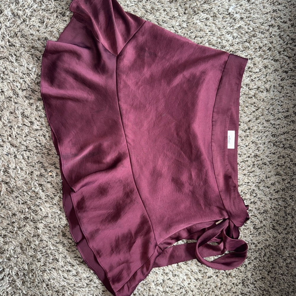 Wilfred Deep Red Skirt